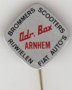 Arnhem Bax motoren scooters rijwielen Fiat auto's, Verzamelen, Verzenden, Zo goed als nieuw, Transport