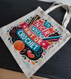 Katoenen tas breien haken / projecttas, Ophalen of Verzenden, Nieuw