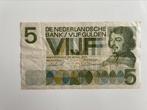 Briefje van 5 gulden., Postzegels en Munten, Bankbiljetten | Nederland, Ophalen of Verzenden, 5 gulden