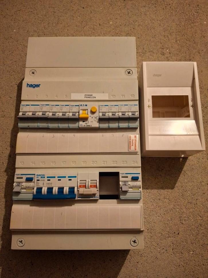 Hager Groepenkast te koop, Doe-het-zelf en Verbouw, Elektra en Kabels, Zo goed als nieuw, Overige typen, Ophalen of Verzenden