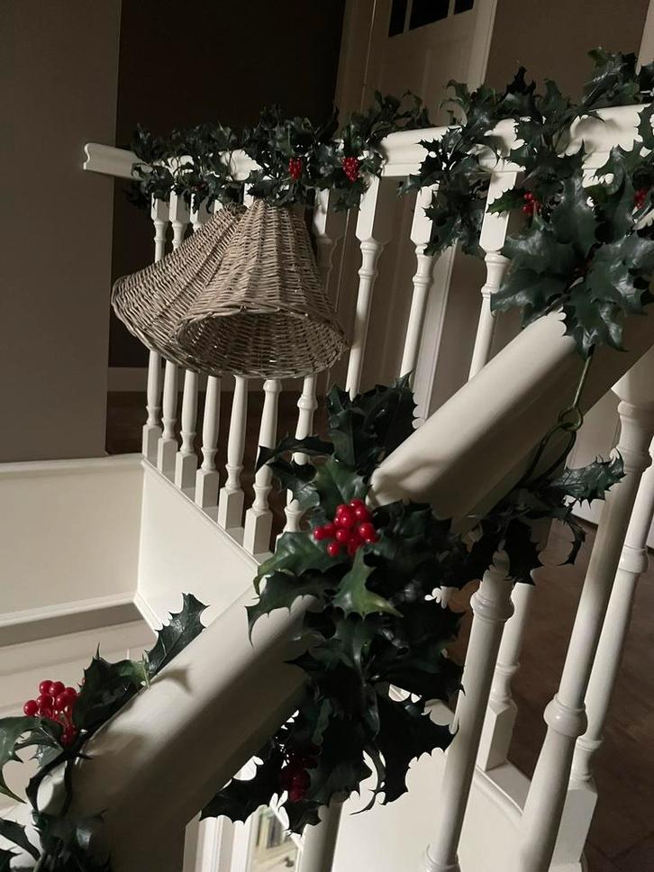 Hulst guirlande kerstklokken riviera maison kerstversierig, Diversen, Kerst, Zo goed als nieuw, Ophalen of Verzenden