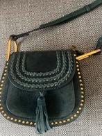 Groene leren Schoudertas met Details, Sieraden, Tassen en Uiterlijk, Ophalen of Verzenden, Zo goed als nieuw, Groen, Schoudertasje