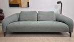 Blauw/groen Leolux model Elias design bank in nieuwstaat!!, 100 tot 125 cm, Driepersoons, Ophalen of Verzenden, Zo goed als nieuw