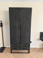 Visgraat kast met stalen frame, Ophalen, Gebruikt, 50 tot 100 cm, Metaal