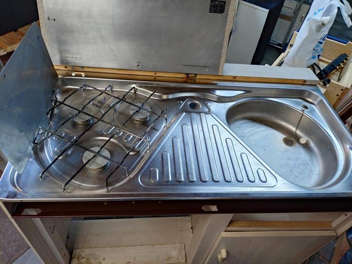 Caravan keuken, camper keuken met koelkast, Caravans en Kamperen, Caravan accessoires, Gebruikt, Ophalen