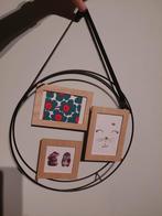 Hangende fotolijst voor 3 foto's, Huis en Inrichting, Ophalen, Minder dan 50 cm, Metaal of Aluminium, Zo goed als nieuw