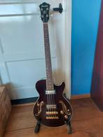 Ibanez AGB200 Semi Acou Bass Guitar Brown with Gold finish, Muziek en Instrumenten, Ophalen, Zo goed als nieuw, Semi-akoestisch