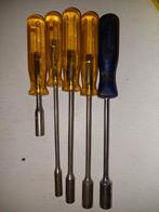 Gedore dop schroevendraaiers 1/4 inch - 6, 7, 9, 10, Ophalen of Verzenden, Gebruikt