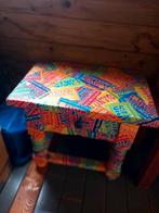 Nachtkastje met lade gepimpt met Tony Chocolonely wikkels, Ophalen, Gebruikt, Minder dan 45 cm, Minder dan 55 cm