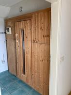 Nette traditionele sauna 4 persoons, Sport en Fitness, Ophalen, Gebruikt, Fins of Traditioneel, Complete sauna