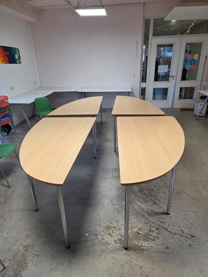 Grote 4-delige vergadertafel, Antiek en Kunst, Antiek | Meubels | Tafels, Ophalen of Verzenden