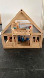 Houten Poppenhuis, Kinderen en Baby's, Speelgoed | Houten speelgoed, Ophalen, Zo goed als nieuw
