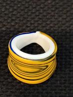 Vintage fusie spiraal murano glazen ring maat 17, Sieraden, Tassen en Uiterlijk, Ringen, Met kristal, Overige materialen, Verzenden