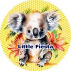 L74 ouwel jungle koala 20x4,7cm eetbare cupcake rondjes, Hobby en Vrije tijd, Taarten en Cupcakes maken, Ophalen of Verzenden