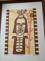 Linosnede 9/20 Louisette van Donkelaar 1995 Mijn Zelfportret, Verzenden
