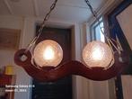 Temde leuchten vintage Hanglamp ,2 Ijsglazen Bollen, Gebruikt, Ophalen of Verzenden