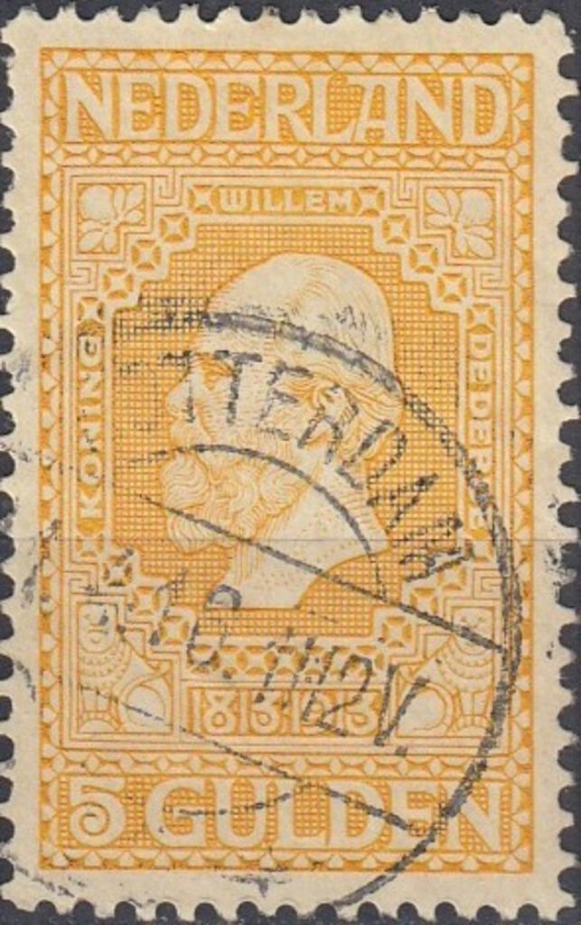 Nederland- 1913- 100 Jaar Onafhankelijkheid-Jubileum- nr 100, Postzegels en Munten, Postzegels | Nederland, Gestempeld, T/m 1940