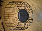 Metalen draadmand zwart, Huis en Inrichting, Woonaccessoires | Schalen en Manden, Overige materialen, Mand, Rond, Ophalen of Verzenden