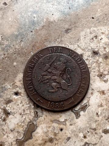2 1/2 cent 1886 Willem III, mooie kwaliteit beschikbaar voor biedingen