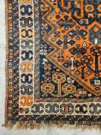 Handgeknoopt Perzisch wol Shiraz tapijt nomad 90x140cm, 50 tot 100 cm, 100 tot 150 cm, Perzisch vintage oosters hype, Gebruikt