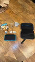 Nintendo 2DS XL Zwart/Turquoise, Spelcomputers en Games, Spelcomputers | Nintendo 2DS en 3DS, Met games, Blauw, 2DS, Ophalen of Verzenden