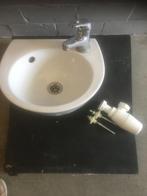 WC / Badkamer Fontein, Wastafel geheel compleet, Ophalen, Gebruikt, Rvs, Wastafel
