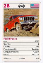 Kw1601 autokaartje 2b - ford bronco, Ophalen of Verzenden, Zo goed als nieuw, Auto's