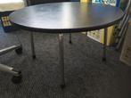 salontafel vintage. Zwart linoleum / matchroom, Huis en Inrichting, Tafels | Salontafels, Ophalen, 50 tot 100 cm, Rond, 50 tot 100 cm