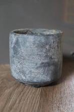 Blauw/grijze plantenpotje voor binnen, Ophalen of Verzenden, Zo goed als nieuw
