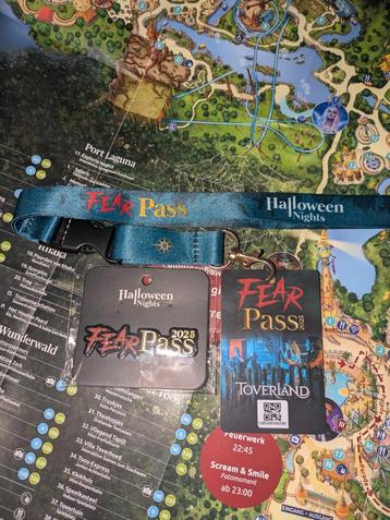 Toverland Fear Pass Met Fear Pass Pin 2025 beschikbaar voor biedingen