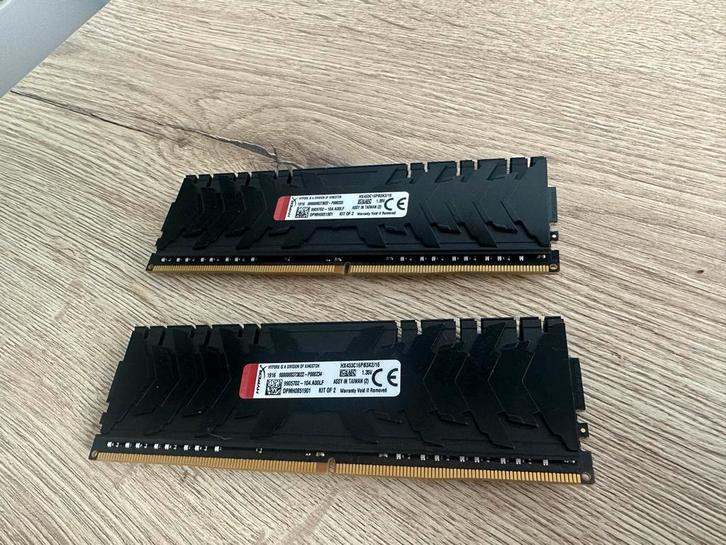 HyperX 16GB (2x8GB) DDR4 2666MHz RAM Geheugen, Computers en Software, RAM geheugen, Gebruikt, Desktop, 16 GB, DDR4, Ophalen of Verzenden