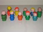 Fisher Price houten/plastic popjes  autootjes popjes werkman, Ophalen of Verzenden, Gebruikt, Speelset