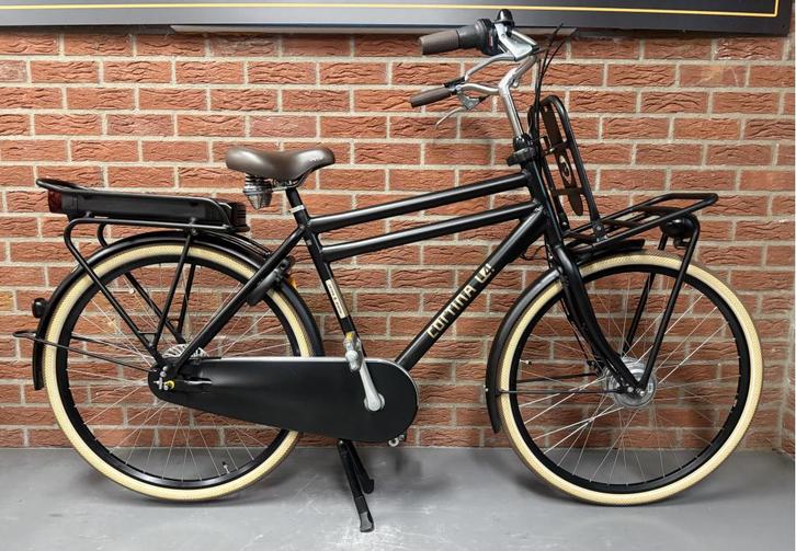 Cortina E-U4 transport heren 53cm 400wh lage km! Mat zwart, Fietsen en Brommers, Elektrische fietsen, Zo goed als nieuw, Cortina