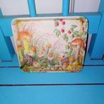 Dienblaadje met paddenstoelen print melamine Mebel Italy, Huis en Inrichting, Ophalen, Gebruikt, Rechthoekig, Kunststof