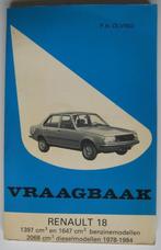 VRAAGBAAK Renault 18 - door P.H. Olving, Auto diversen, Handleidingen en Instructieboekjes, Ophalen of Verzenden