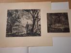 2 Etsen van Jan van Riel, Antiek en Kunst, Ophalen of Verzenden