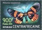 2013 Centraal Afrikaanse Republiek Fauna Vlinders en Motten, Ophalen of Verzenden, Postfris, Dier of Natuur