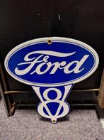 Emaille reclamebord, bordje Ford V8., Reclamebord, ., Nieuw, Ophalen of Verzenden