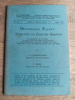 ORNAMENTAL PLANTS IN 16th AND 17th CENTURY GARDENS, Ophalen of Verzenden, Gelezen