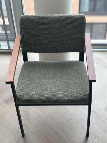 Loods 5 - Eetkamerstoelen 4x - Bridges herringbone green beschikbaar voor biedingen