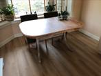 Eettafel massief hout - uitschuifbaar, Huis en Inrichting, Tafels | Eettafels, Ophalen, Gebruikt, 200 cm of meer, 50 tot 100 cm