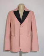 Roze smoking jasje met zwarte revers van Red Valentino, Kleding | Dames, Verzenden, Maat 42/44 (L), Zo goed als nieuw, Jasje