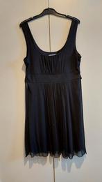 Jurk zwart glitter mouwloos strik kerst feest chique, Maat 38/40 (M), Overige typen, Zwart, Ophalen of Verzenden