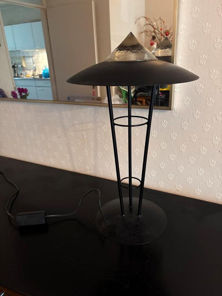 Vintage Herda  Tafellamp - Dimbaar, Huis en Inrichting, Lampen | Tafellampen, Gebruikt, Minder dan 50 cm, Metaal, Ophalen
