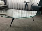 Bontempi Casa salontafel – Italiaans design, glas & staal, Ophalen, Gebruikt, 100 tot 150 cm, 50 tot 75 cm