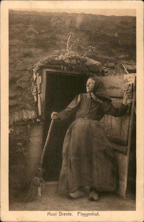 Mooi drente Plaggenhut, Verzamelen, Ansichtkaarten | Nederland, Gelopen, Drenthe, 1920 tot 1940, Verzenden