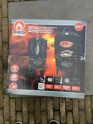 3 in 1 BBQ grill en rookoven beschikbaar voor biedingen