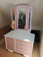 Vintage Houten Spiegelkastje / Kaptafel /make up tafel, Huis en Inrichting, Tafels | Kaptafels, Ophalen, Gebruikt, Vintage, 50 tot 100 cm