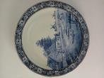 Mooi groot deftsblauw wandbord van boch, Antiek en Kunst, Antiek | Wandborden en Tegels, Ophalen of Verzenden