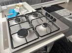 Siemens RVS Gaskookplaat | Met Gasslang | Glazen Deksel, Witgoed en Apparatuur, Kookplaten, Ophalen, Gebruikt, 4 kookzones, Gas